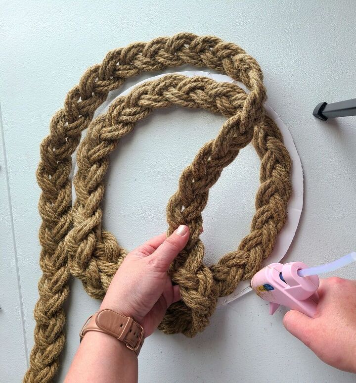 nautical rope wreath tutorial