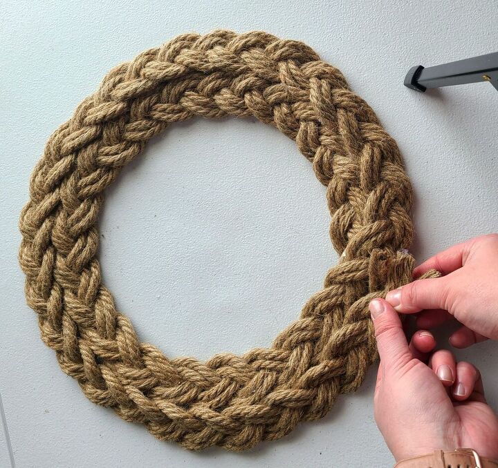 nautical rope wreath tutorial