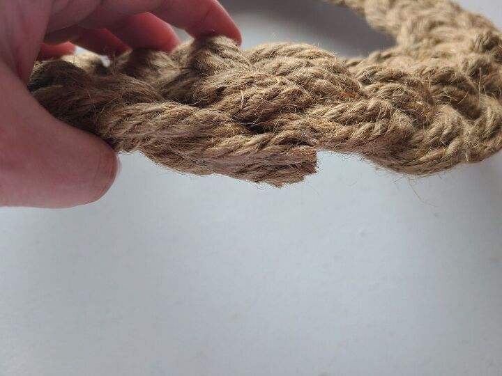 nautical rope wreath tutorial