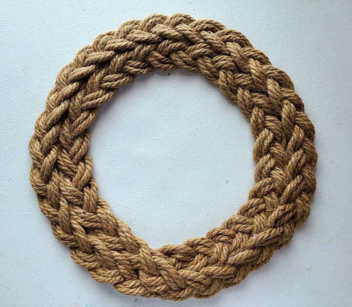 nautical rope wreath tutorial