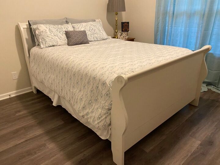 sleigh bed makeover