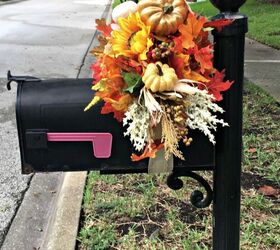 s 14 outdoor decor ideas everyone needs to see before fall, Her pretty mailbox decoration