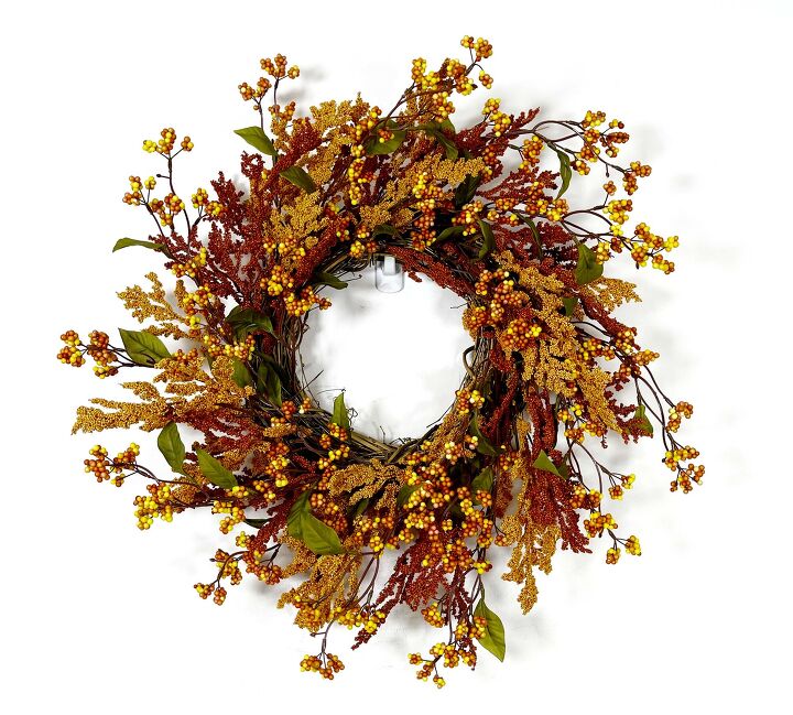 s 14 outdoor decor ideas everyone needs to see before fall, His classic fall colored wreath