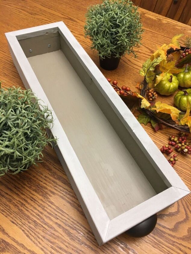 fall planter box centerpiece
