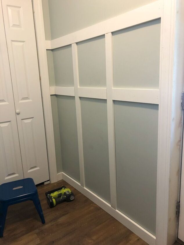 easy board and batten in our small entryway