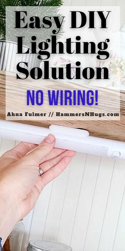 super easy no wire under cabinet lighting solution