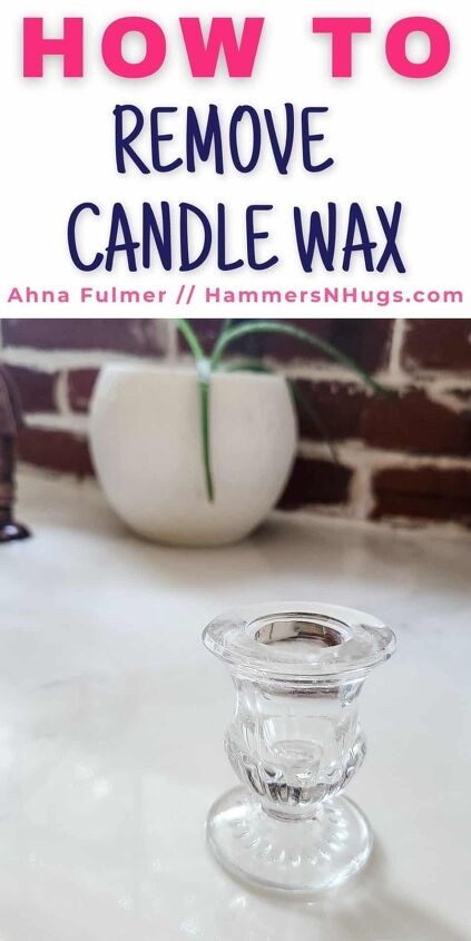 how to remove candle wax from glass tapers