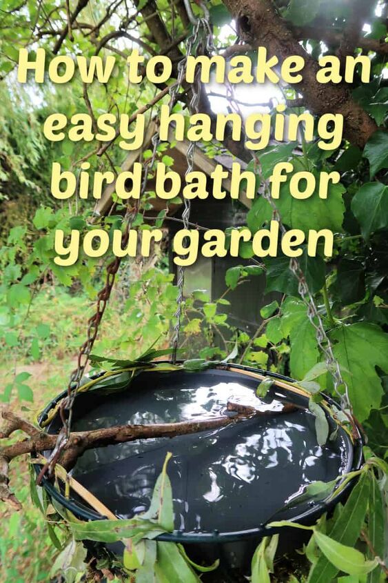 como fazer um banho de pssaro fcil de pendurar para o seu jardim