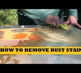 How do I restore a mirror, has rust looking stains on glass. Thank You ...
