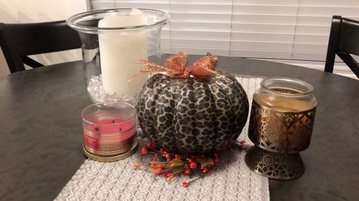 s 15 gorgeous ways to switch up your decor this fall, Her animal print pumpkin