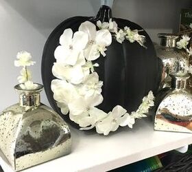 22 ideas espeluznantes para halloween que puedes probar este ao, Esta elegante calabaza de luna floral