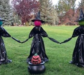 22 ideas espeluznantes para halloween que puedes probar este ao, Estas aterradoras brujas de patio