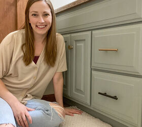How to Paint Bathroom Cabinets: Without Leaving Brush Strokes!