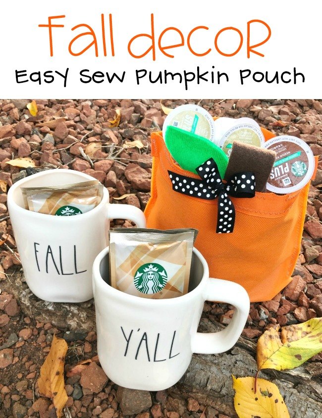 easy sew pumpkin pouches