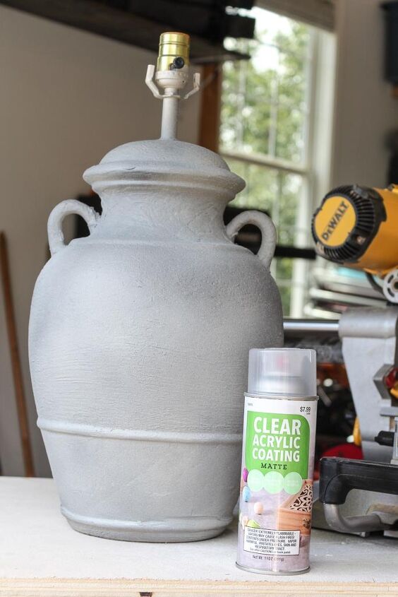 faux cement lamp an easy diy upgrade