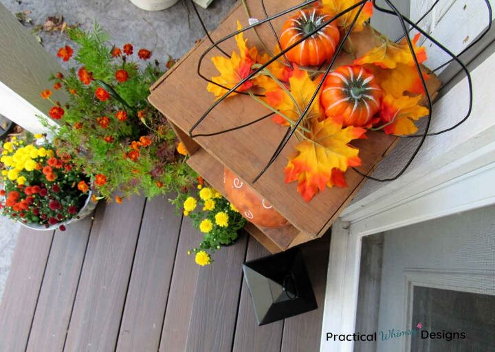 decorao de outono para a pequena varanda, Ab boras e flores na varanda