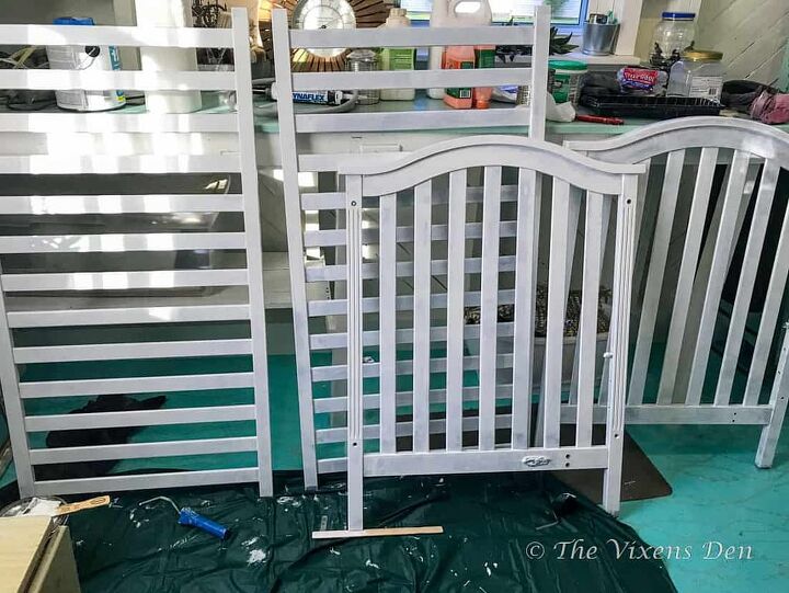 how to paint and stencil a crib