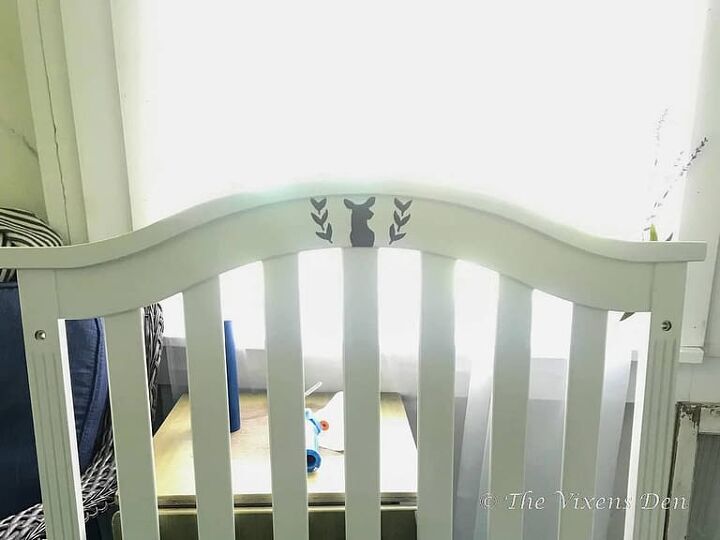 how to paint and stencil a crib