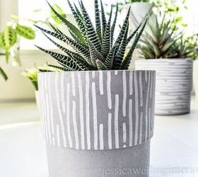 s 18 better ways to show off your houseplants, These modern patterned planters