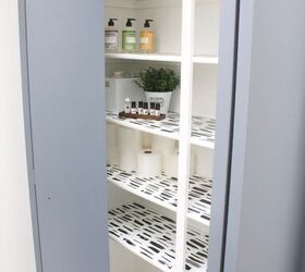 s 14 tips and tricks that ll help you get the closet of your dreams, Paint a simple pattern on your shelves