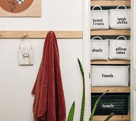 s 14 tips and tricks that ll help you get the closet of your dreams, Cover your shelves with wood