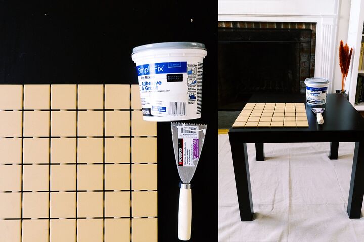 diy tile table as seen on tiktok, Ready to make this LACK side table to be the center of the room