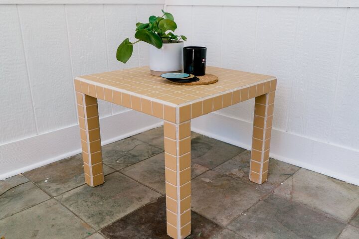 diy tile table as seen on tiktok