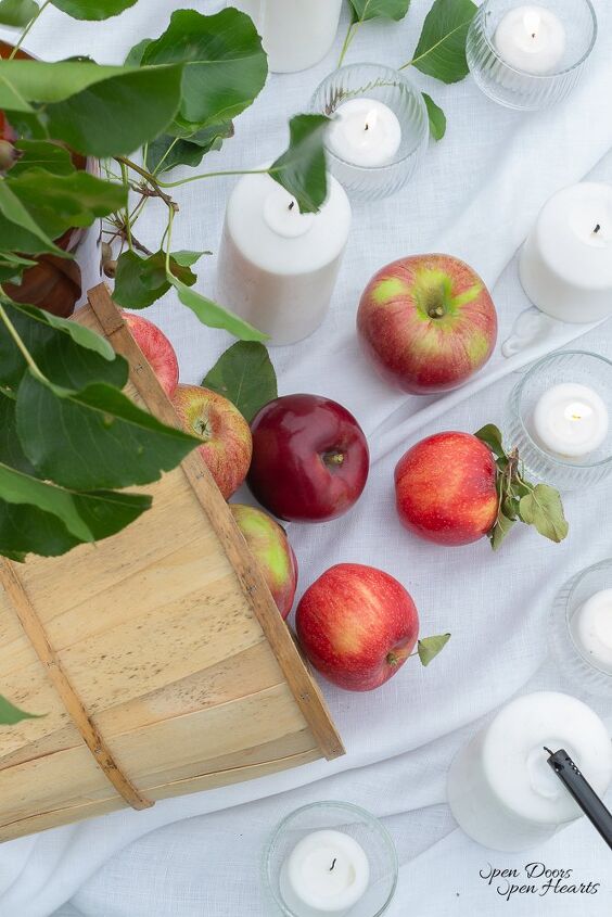cmo crear una sencilla e impresionante mesa con manzanas a principios de otoo