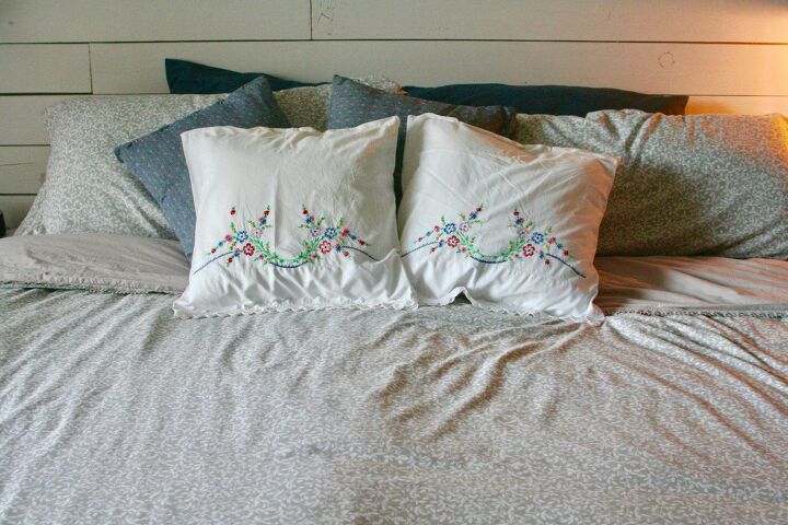 repurposing vintage embroidered pillowcases the antiqued journey