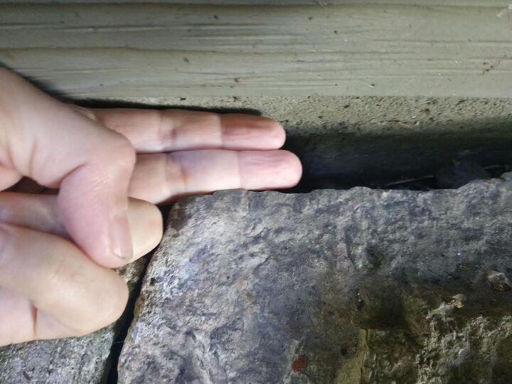 q do i need to fill this gap between the foundation and the the patio