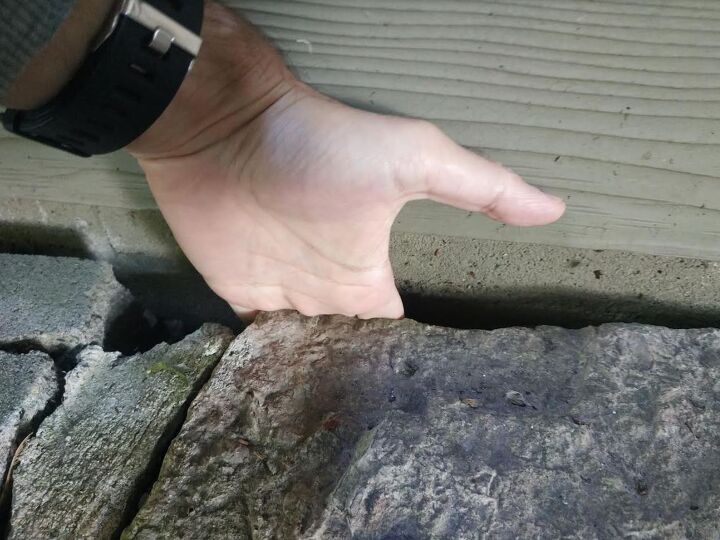 q do i need to fill this gap between the foundation and the the patio