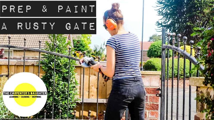 how to paint a rusty gate