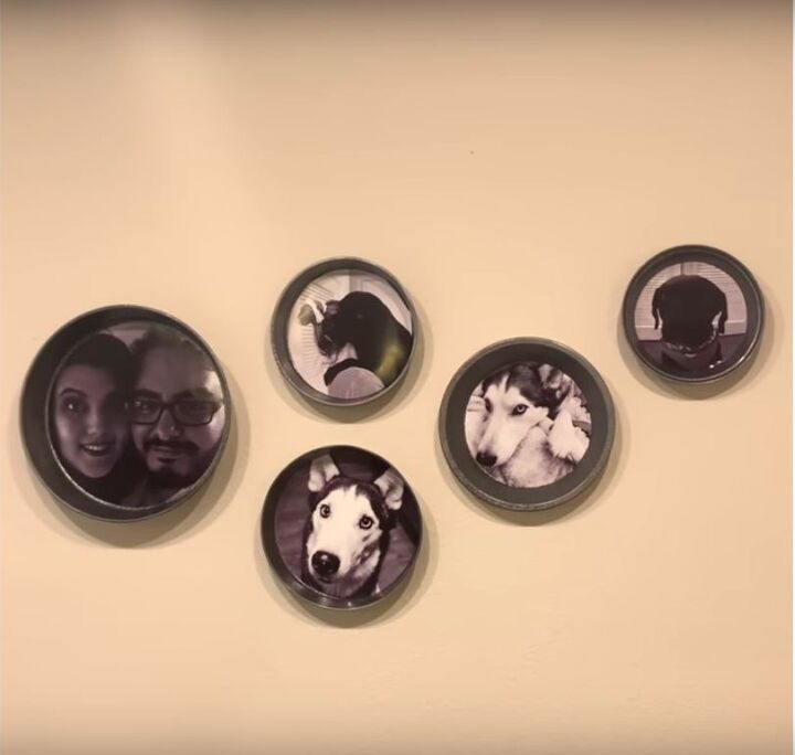 s 14 fun uses for old unwanted baking pans, These cute photo frames