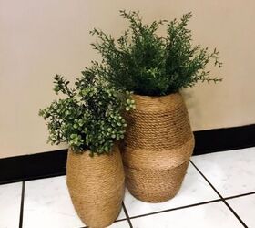 s 18 decor ideas that prove that rope is the top trend for fall, These beautiful planters