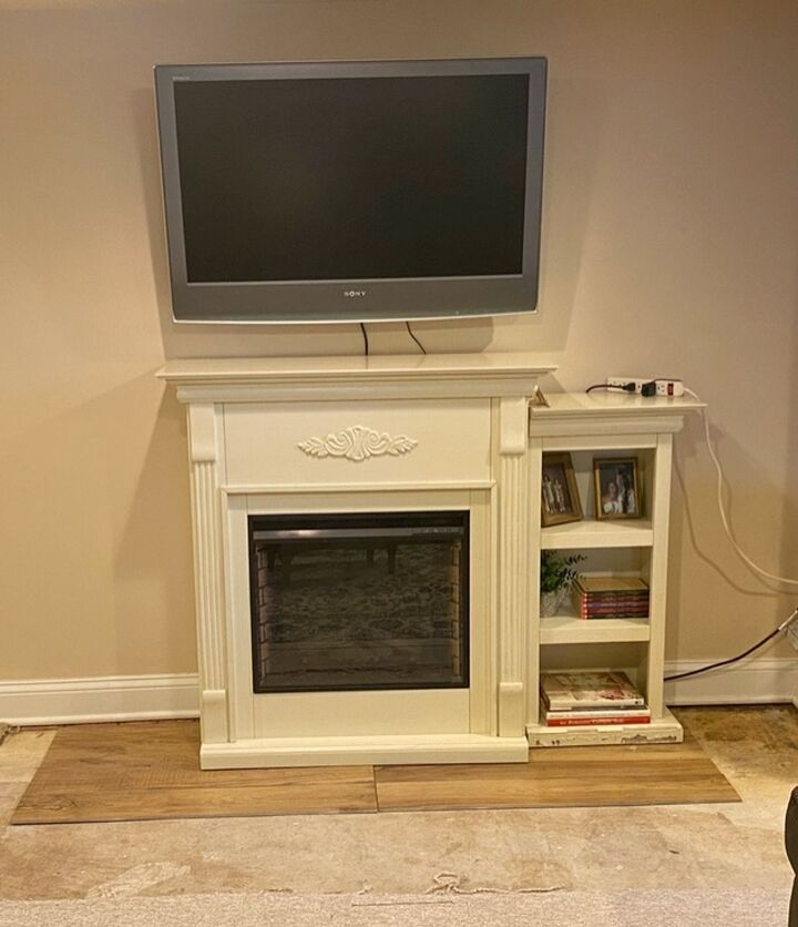 electric fireplace wall