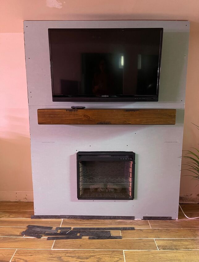 electric fireplace wall