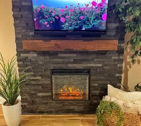 electric fireplace wall