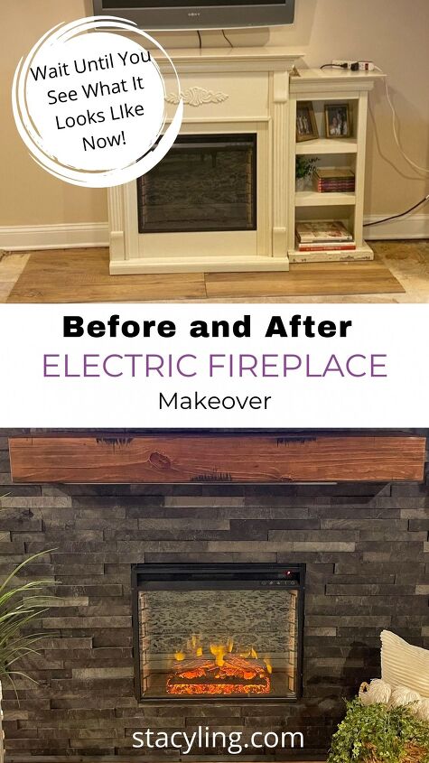 electric fireplace wall