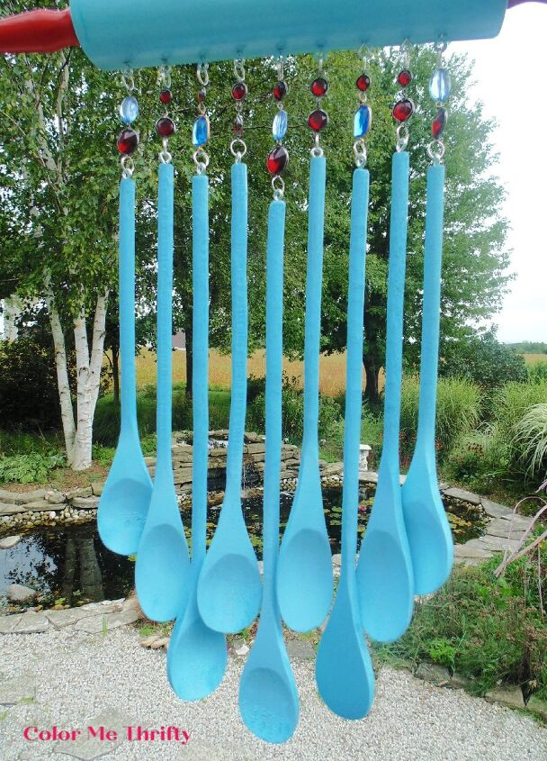 doe-het-zelf houten lepels windgong