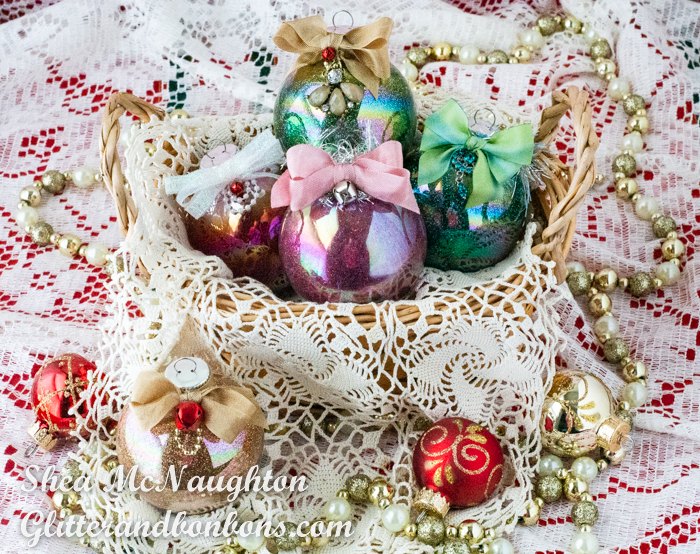 heirloom handmade glitter ornaments a tutorial