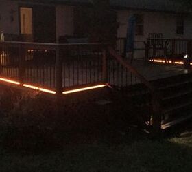New Railing Footlights for My Deck
