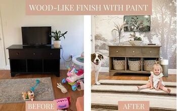 DIY Acabado similar a la madera con pintura para muebles