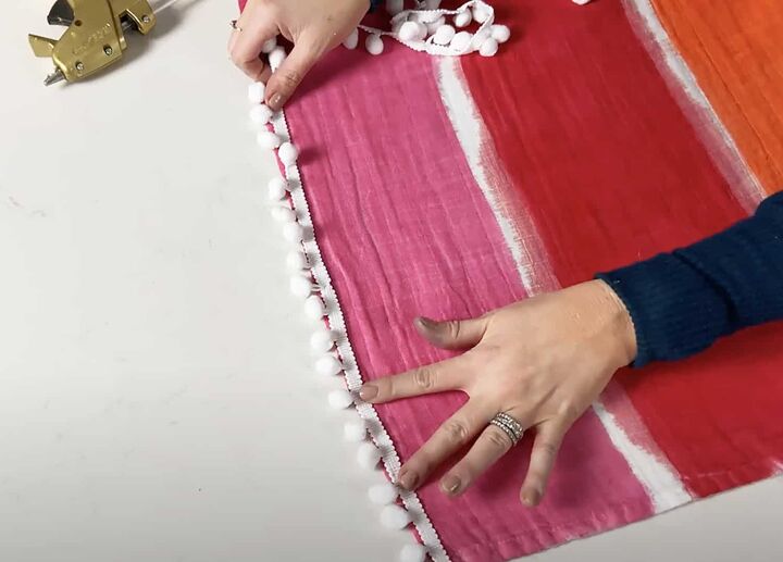 como fazer um cobertor listrado colorido e lindo arco ris