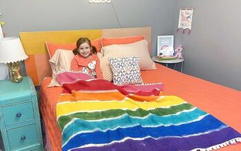  Como fazer um cobertor listrado colorido e lindo arco-íris