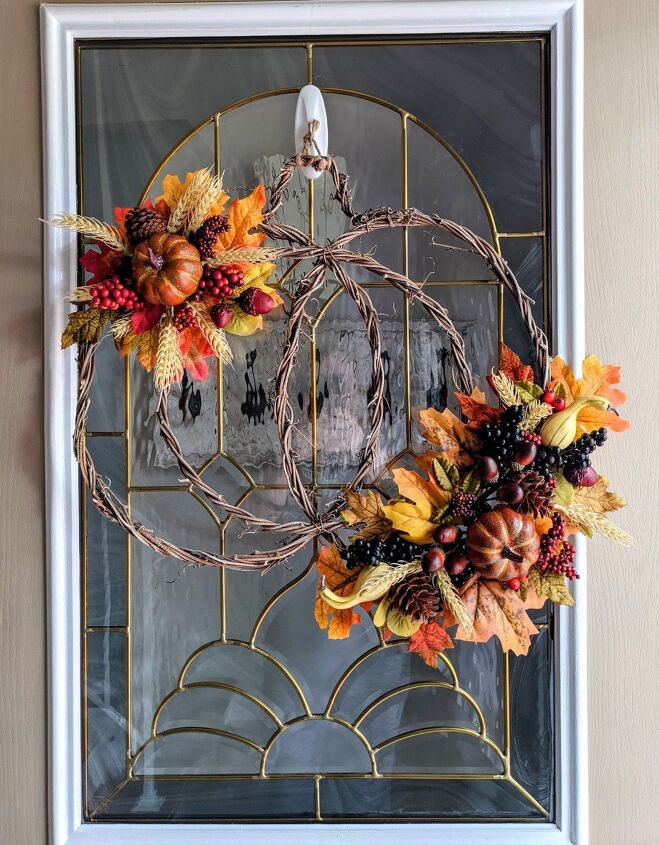 fall pumpkin wreath update