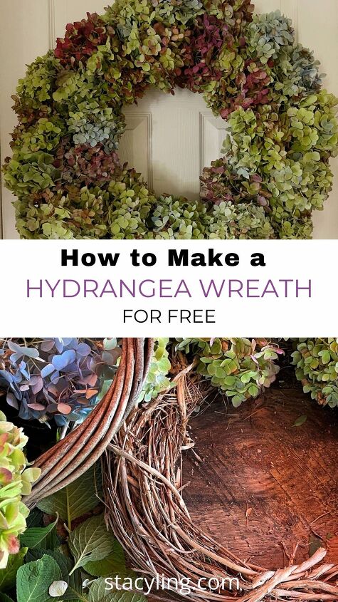 how to make a simple hydrangea wreath for free