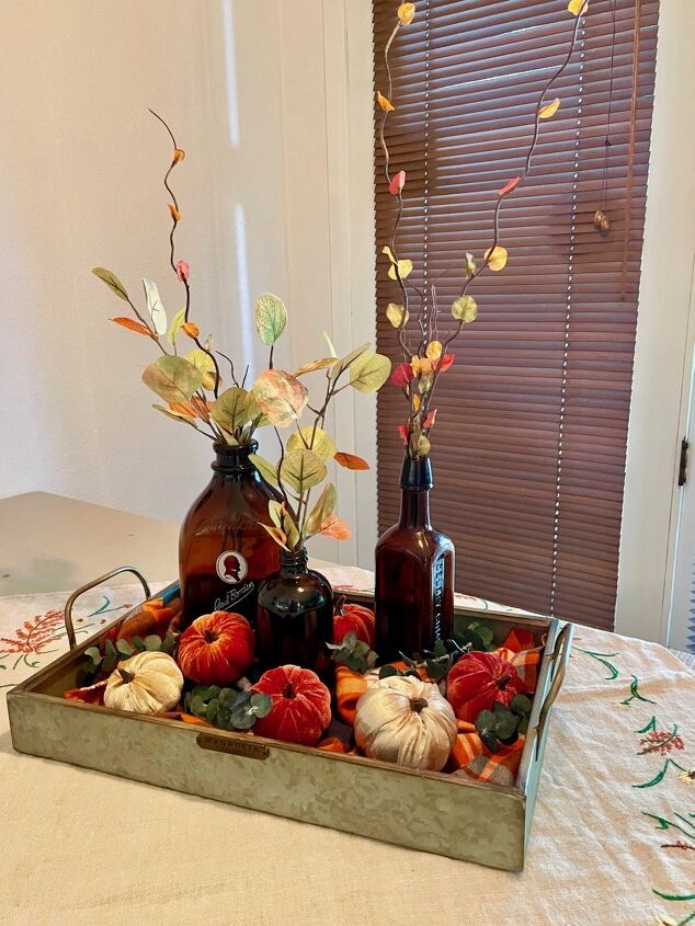 how to create a fall centerpiece the antiqued journey