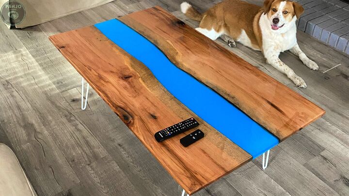 diy epoxy wood coffee table