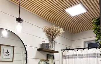 DIY Skinny Slat Ceiling