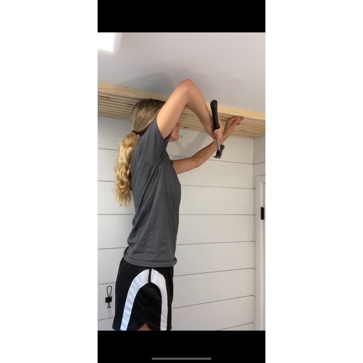 diy skinny slat ceiling